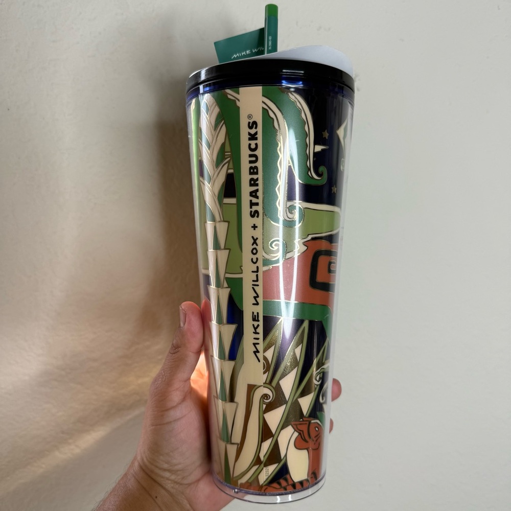 NWT Starbucks x Mike Willcox 2025 Fall Artist Collab SS Graphic 24oz Tumbler Cup